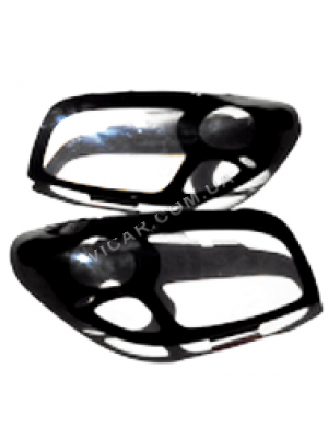Защита фар черного цвета Toyota RAV4 (01-05)